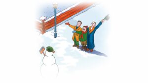 Three Men in the Snow